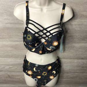 Dressfo Med 6 Night Sky Bikini Set NEW Two Piece